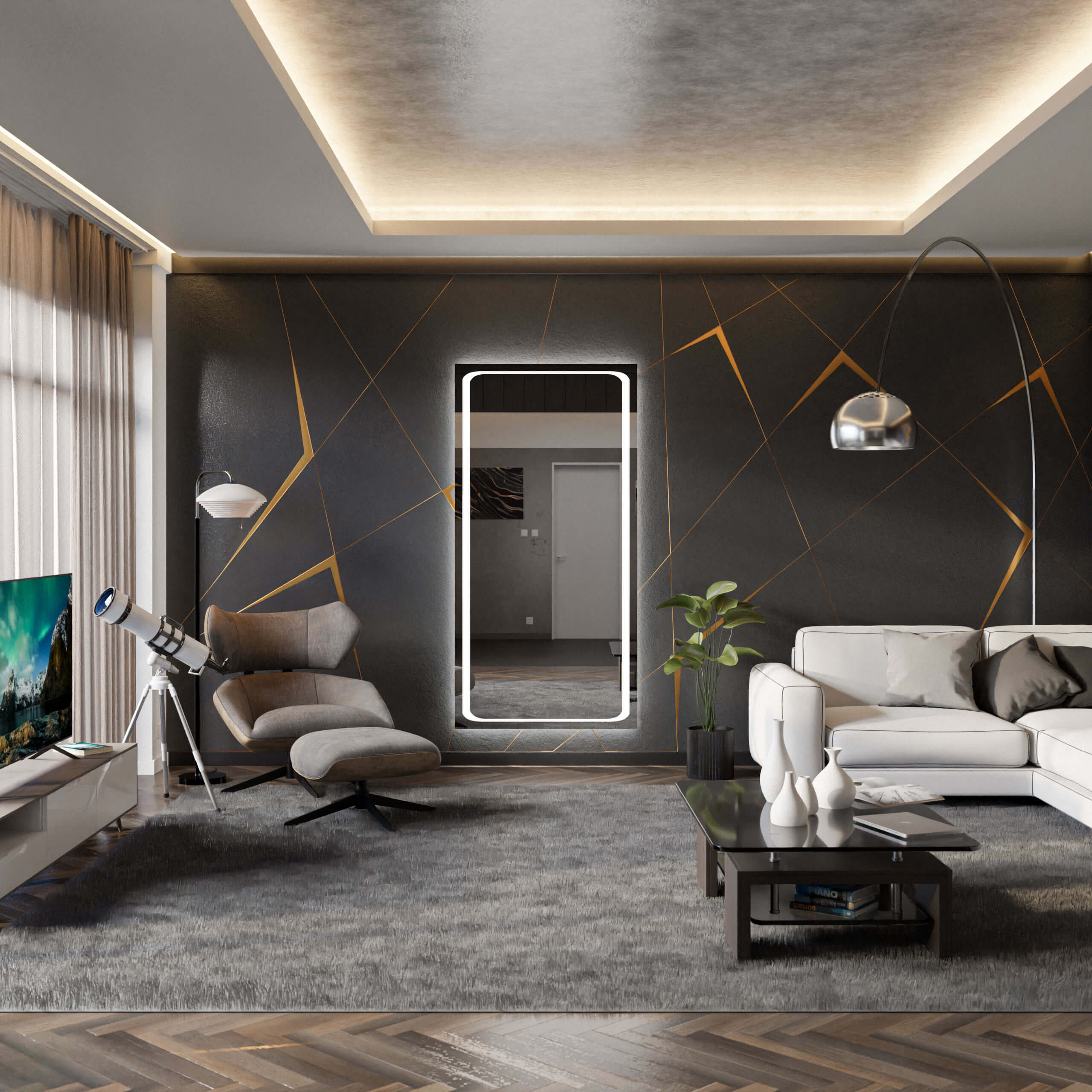 LED zrcadlo do předsíně BARCELONA